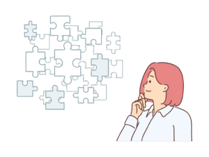 準備をする女性