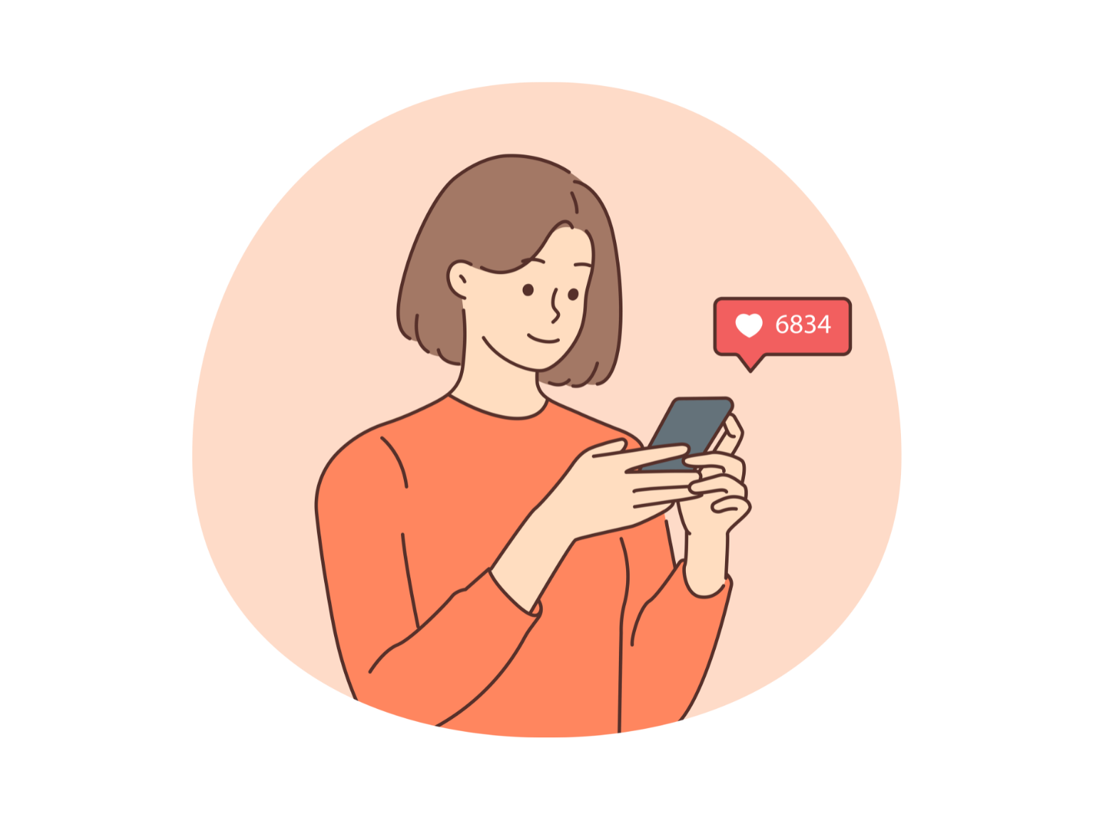 スマホでできる実践的編集テクニックを使った女性